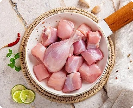 Chicken Curry Cut (Skin Off) - 1 Kg